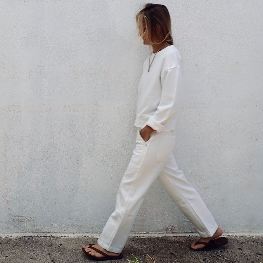 Billie Field Pant - Eggshell