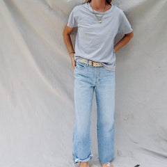 Basic Crop Tee - Dapple Grey