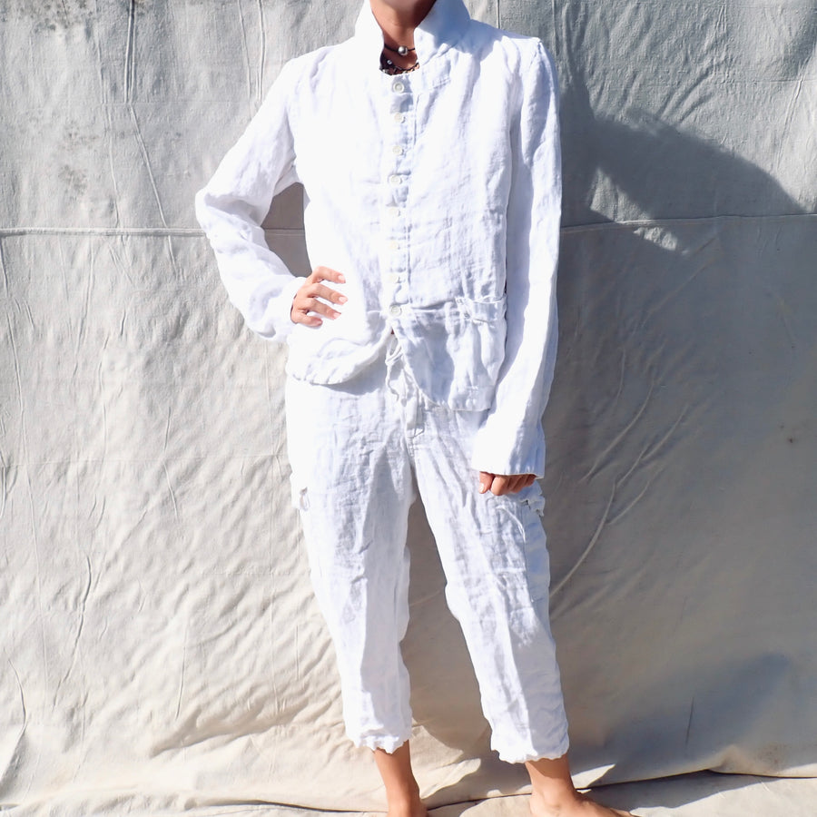 Dree Jacket - White Linen