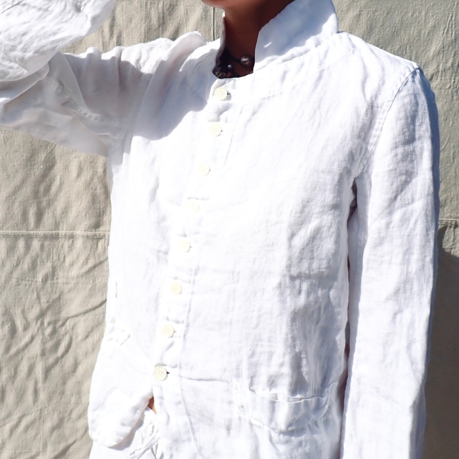 Dree Jacket - White Linen