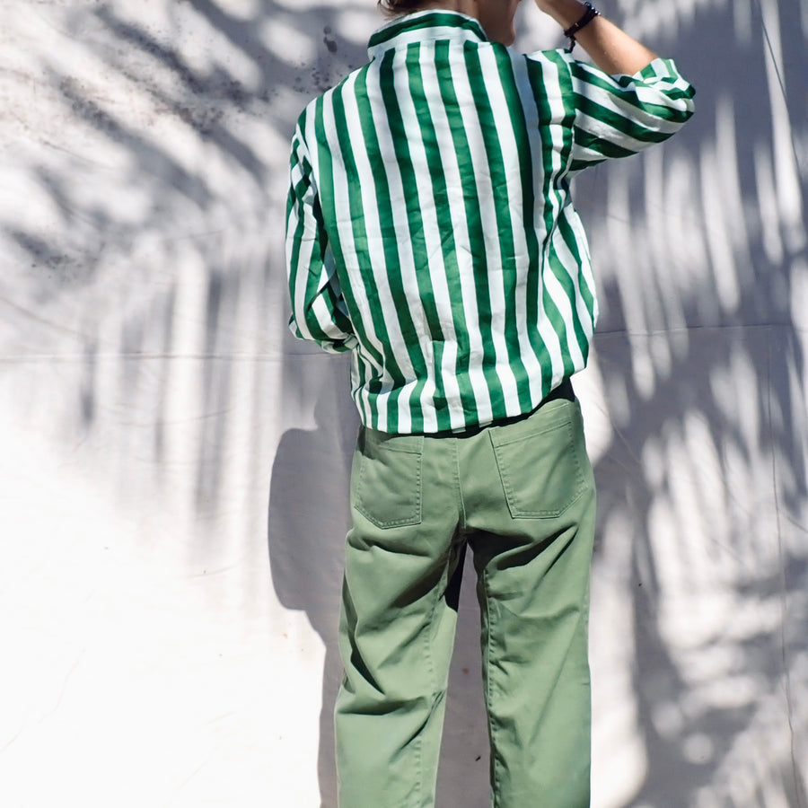 Shirt - Green Stripes