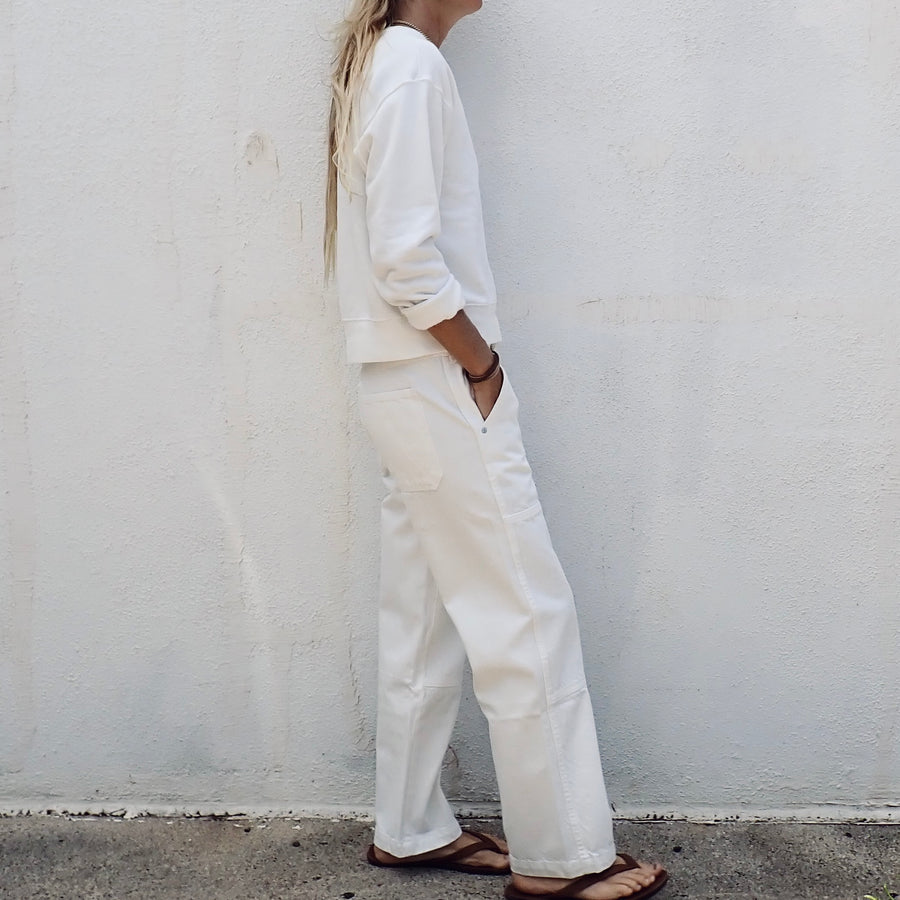 Billie Field Pant - Eggshell