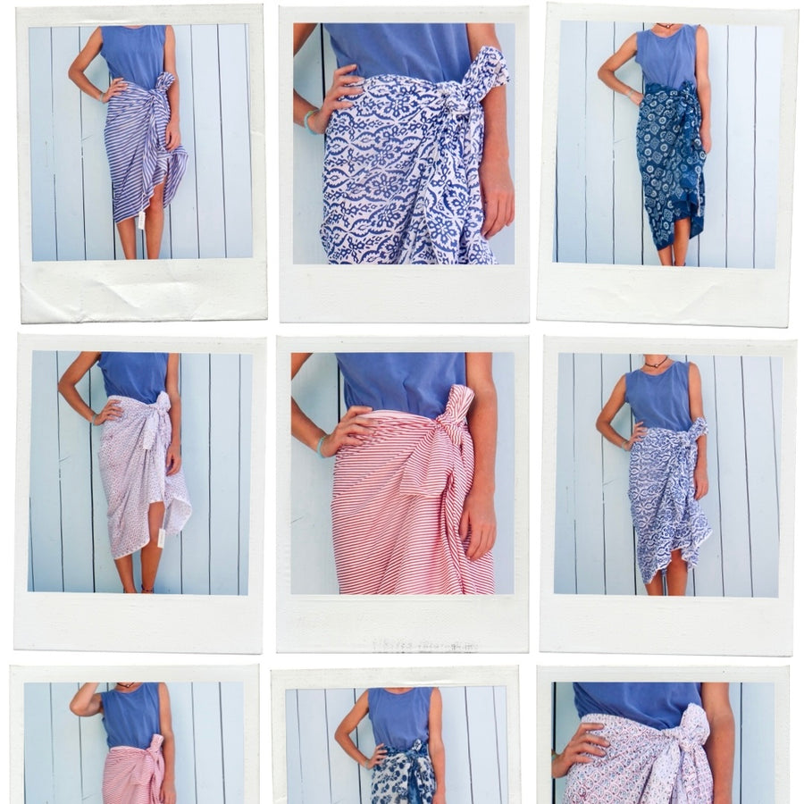 Cotton print sarong MCAS02