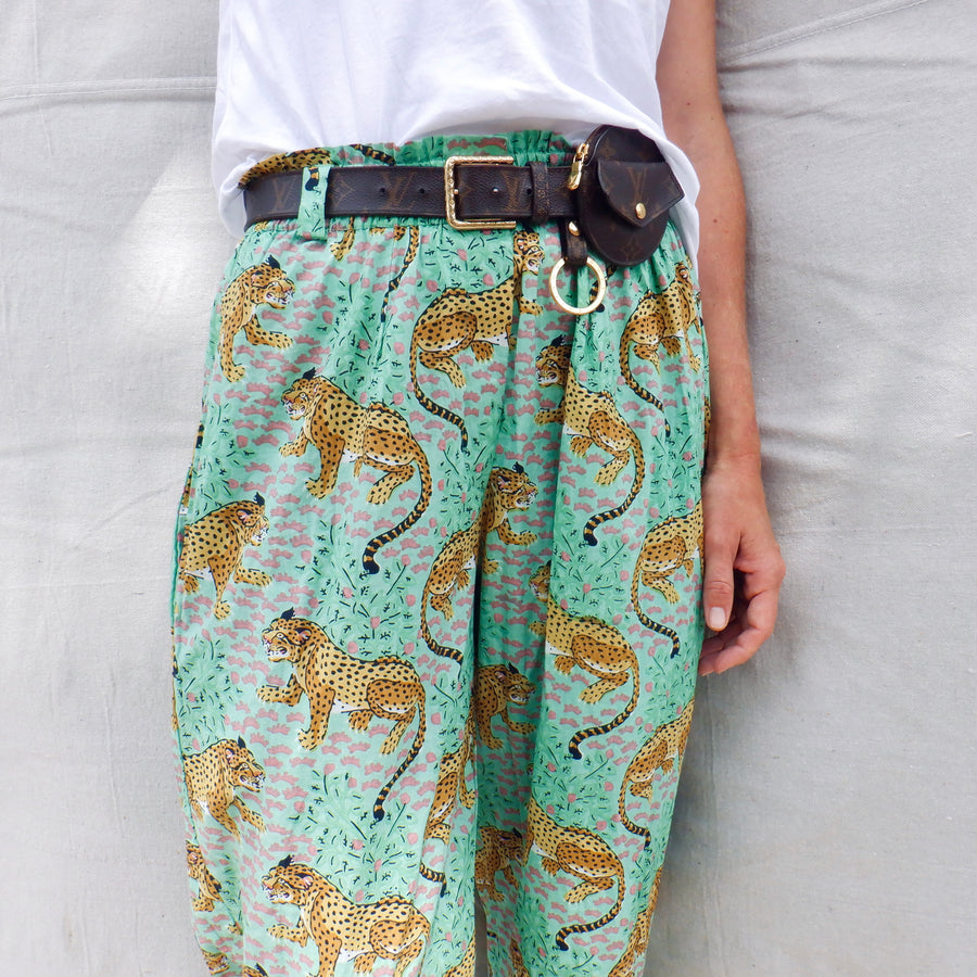 Cotton Trouser - Leopards