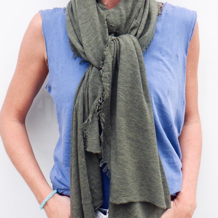 Cashmere Scarf - Military