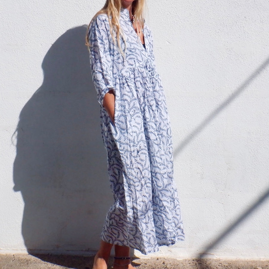 Dress - Blue Vine