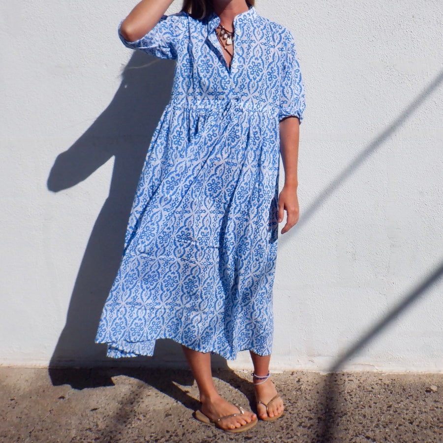 Dress - Blue Deco