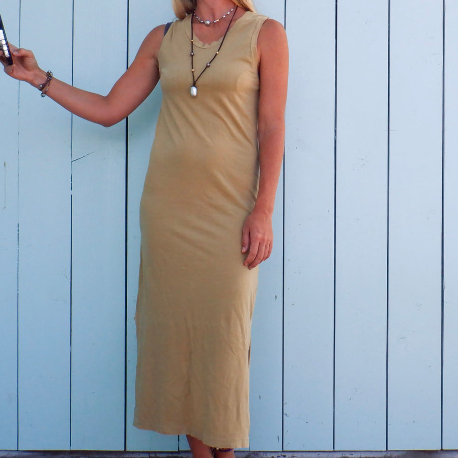 Long Muscle Tank Dress - Golden Imrie Industries Long Muscle Tank Dress - Golden Imrie Industries