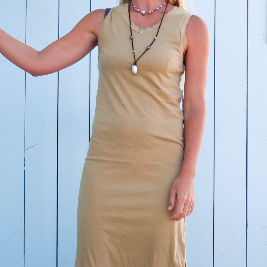 Long Muscle Tank Dress - Golden Imrie Industries Long Muscle Tank Dress - Golden Imrie Industries