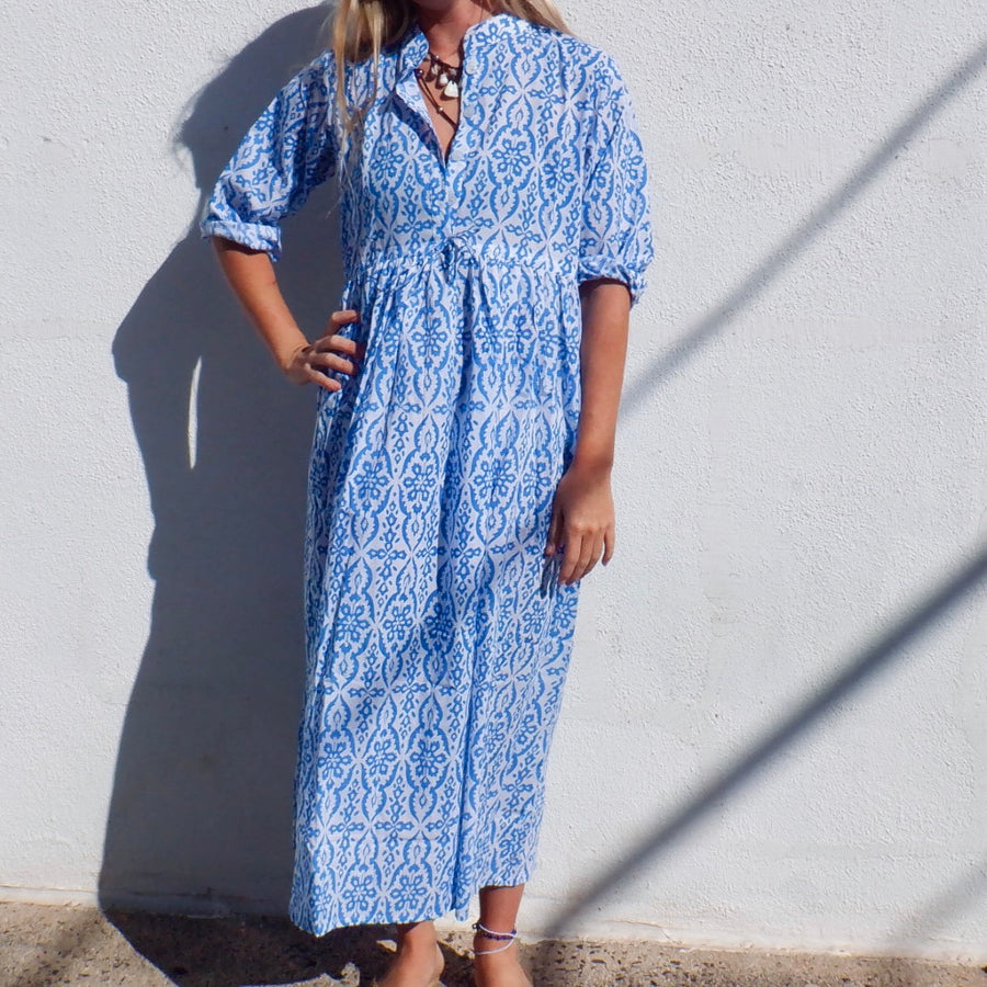 Dress - Blue Deco