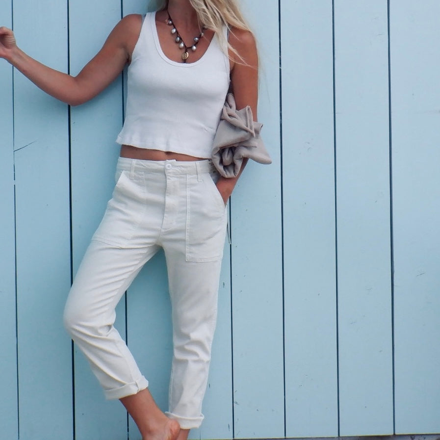 Easy Army Trouser - White Oak