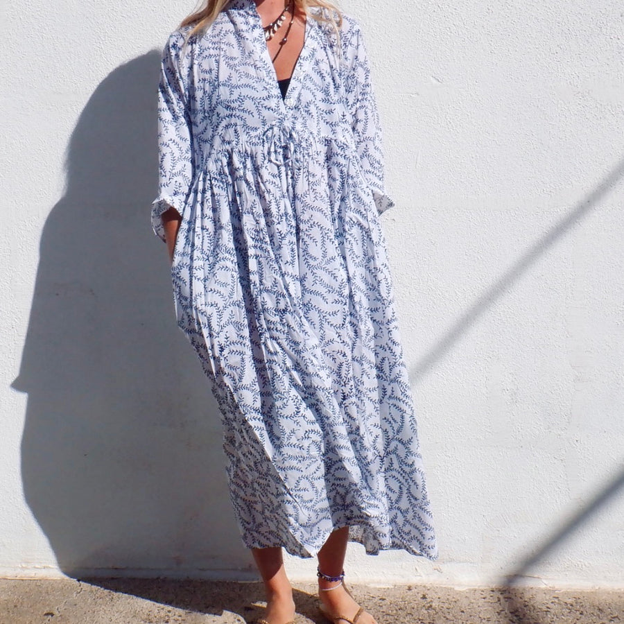 Dress - Blue Vine