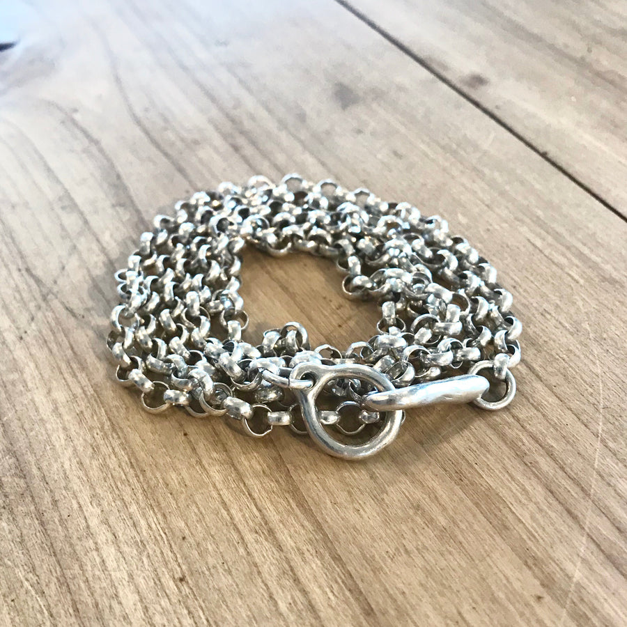 Long Rollo Chain - Silver/Silver