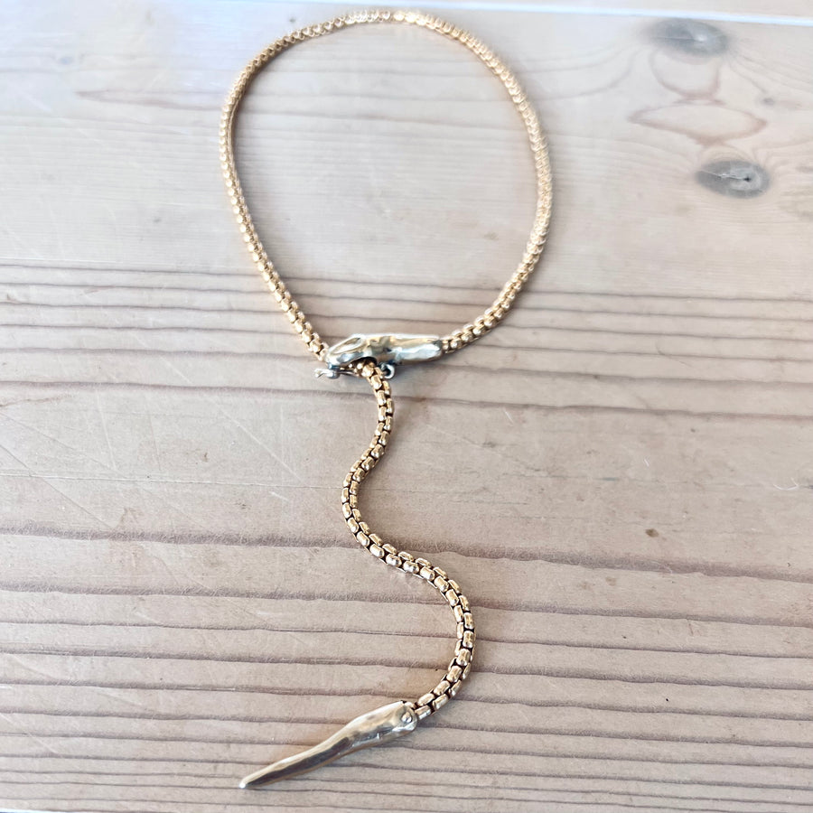 Serpent Necklace - Gold