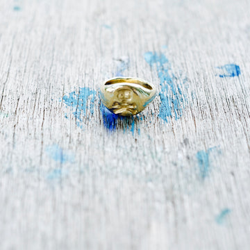 Skull Ring - Yellow Gold