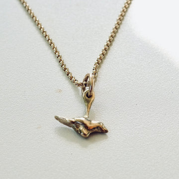 Large Bird Pendant - Yellow Gold