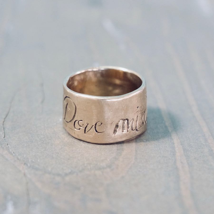 Dove Mi Attaco Muoro Ring - Gold