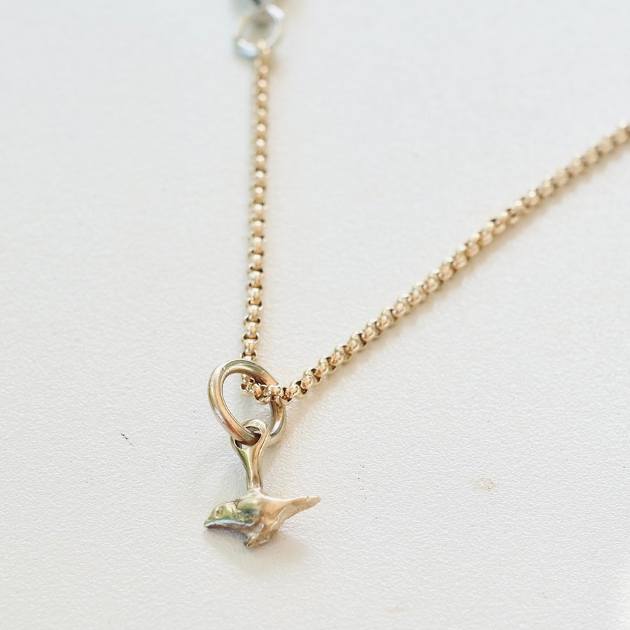 Small Bird Pendant - Yellow Gold