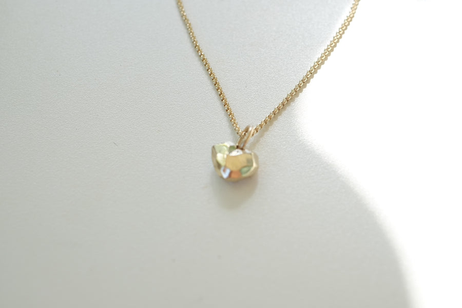 Gold Faceted Heart
