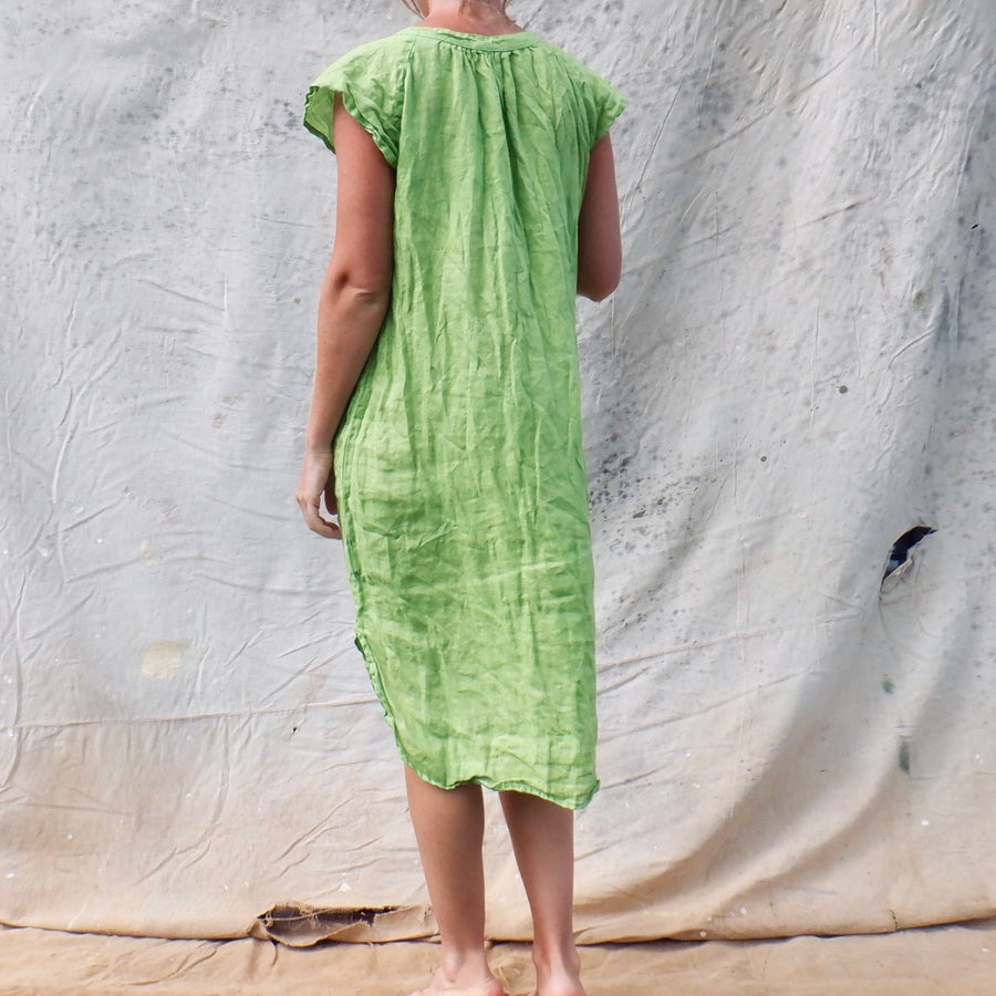 Cap Sleeve Dress - Pistachio