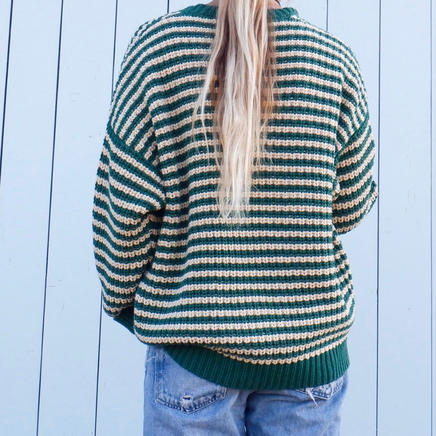 The Henley Pullover - Bright Moss