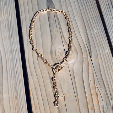 Heavy Gold Link Necklace
