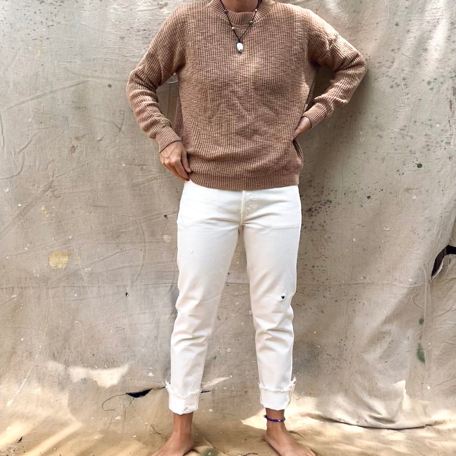 Pull On Sweater - Camel