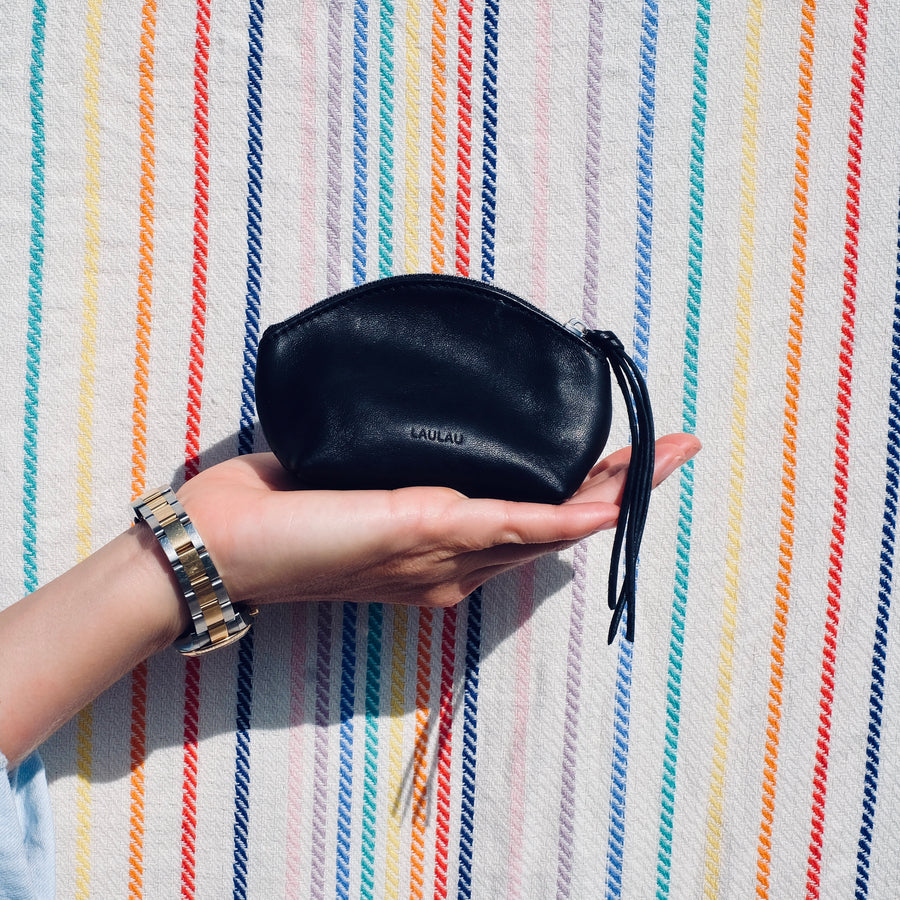 The Small Jewelry Pouch - Soft Black