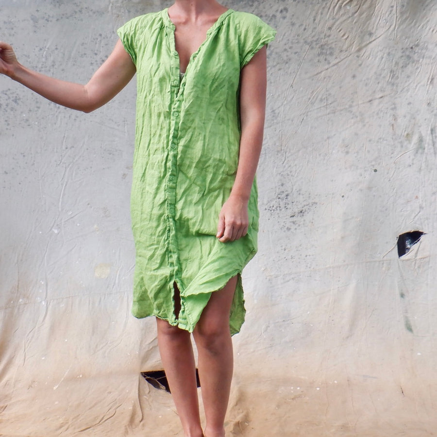 Cap Sleeve Dress - Pistachio