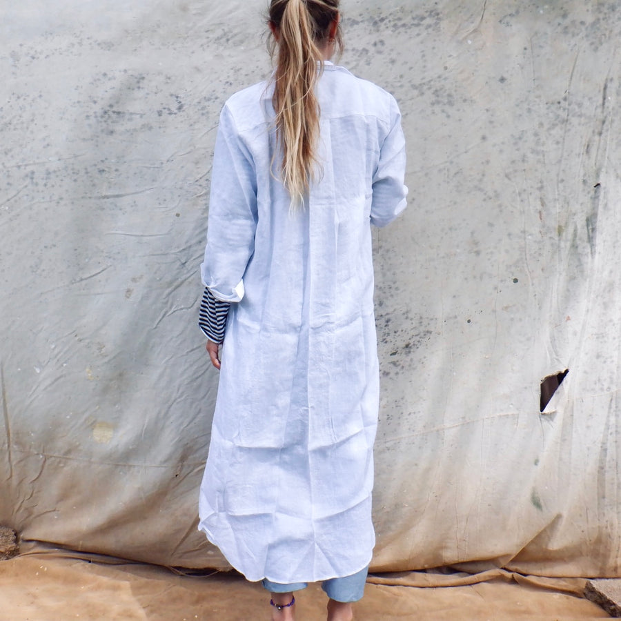 Rory Woven Long Dress - White